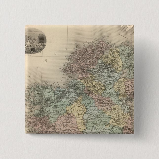 Ireland 7 15 cm square badge (Front)