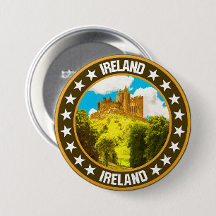 Ireland 7.5 cm round badge
