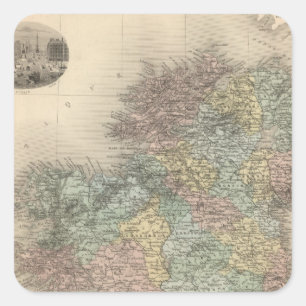 Ireland 7 square sticker