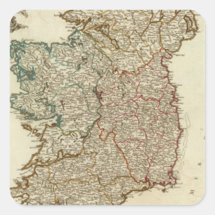 Ireland and England Square Sticker