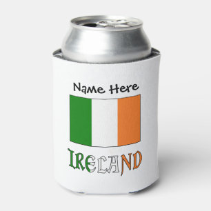 Ireland and Irish Flag Personalised  Can Cooler