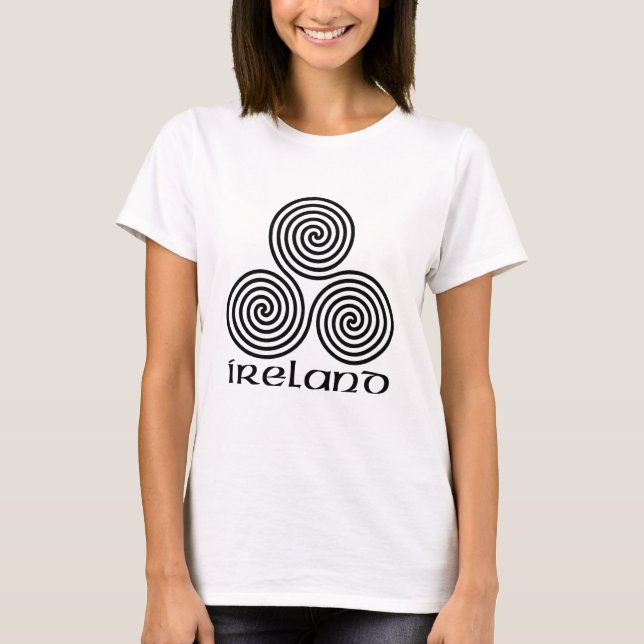 Ireland and the Triple Spiral T-Shirt (Front)