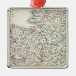 Ireland Atlas map Metal Ornament