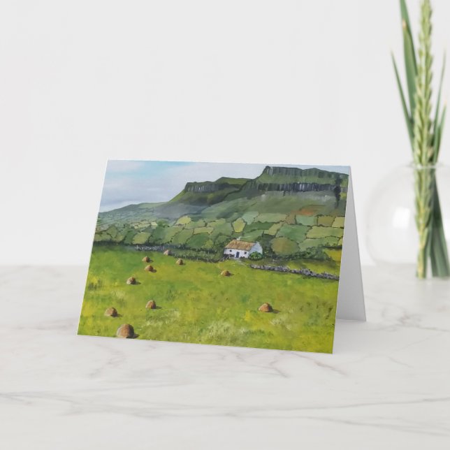 Ireland,  Benbulben, Irish Greeting Card (Front)