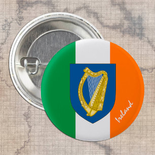 Ireland button, patriotic Irish Flag fashion 3 Cm Round Badge