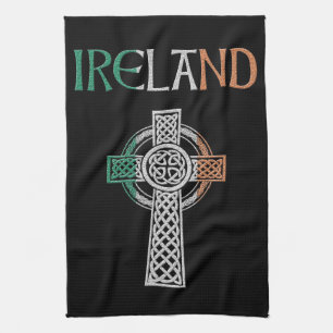 Ireland Celtic Cross Towel