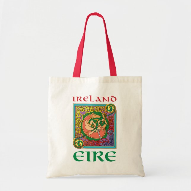 Ireland Celtic Motif Tote Bag (Front)