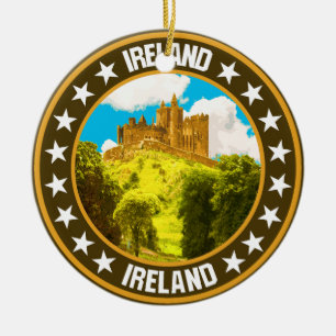 Ireland ceramic ornament