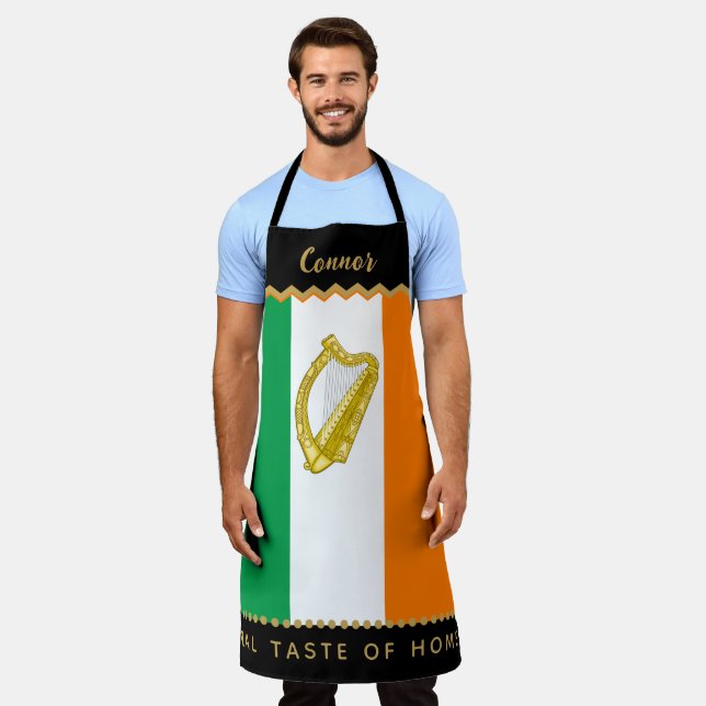 Ireland Chefs Apron, Kitchen, Irish Flag Apron (Worn)
