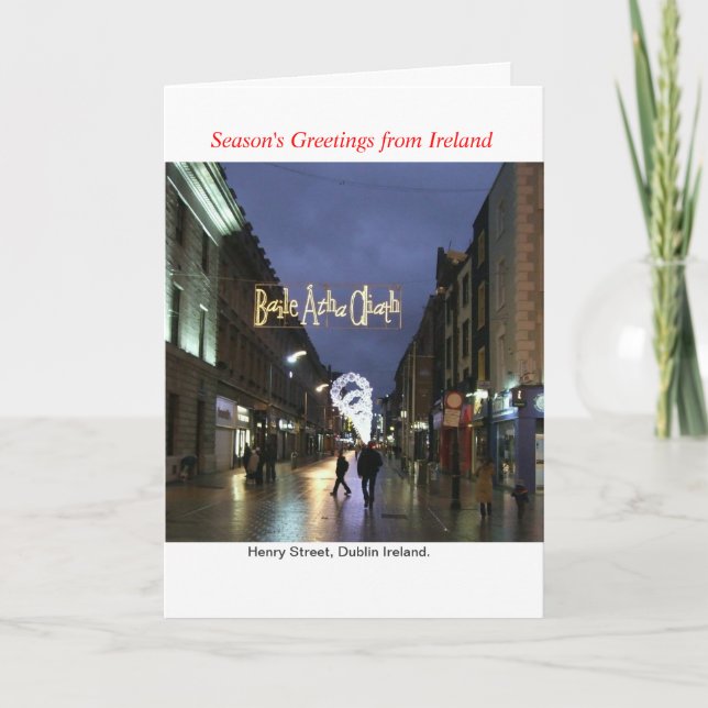 Ireland Christmas Greeting Card (Front)