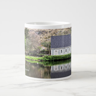Ireland, Church, Stone Wall, Lake, Photography Large Coffee Mug