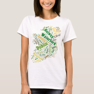Ireland Cities Word Art T-Shirt