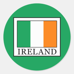 Ireland Classic Round Sticker