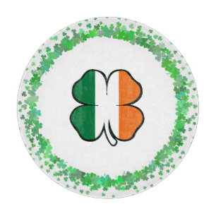 Ireland Clover Saint Patrick's Day Cutting Board