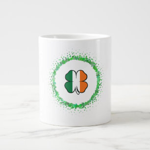 Ireland Clover Saint Patrick's Day Large Coffee Mug