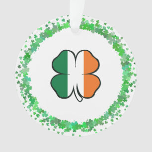 Ireland Clover Saint Patrick's Day Ornament