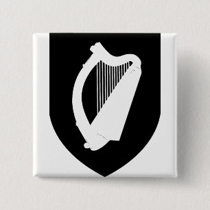 Ireland Coat of arms 15 Cm Square Badge