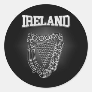 Ireland Coat of Arms Classic Round Sticker