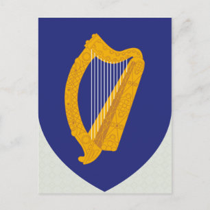 Ireland Coat of Arms detail Postcard
