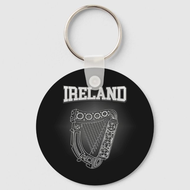 Ireland Coat of Arms Key Ring (Front)