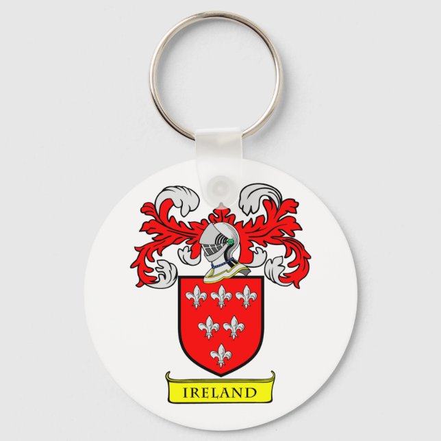 IRELAND Coat of Arms Key Ring (Front)