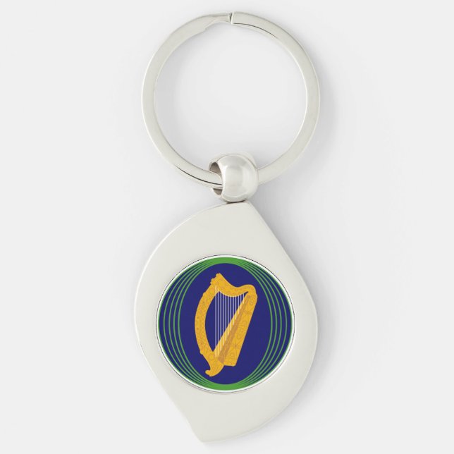 Ireland Coat of Arms Logo Key Ring (Front)