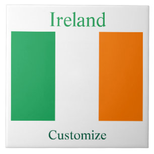 Ireland Country Flag Thunder_Cove Ceramic Tile