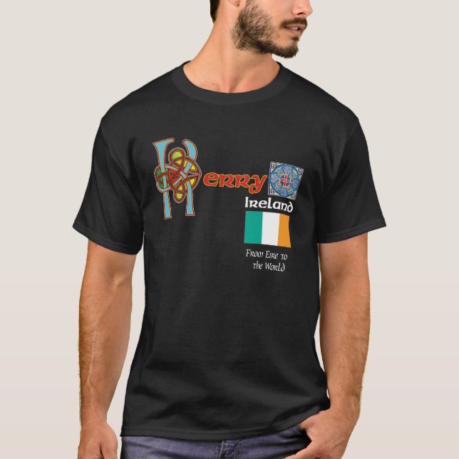 Ireland County Kerry Dark T Shirt (Front)