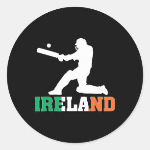 Ireland Cricket Fan Jersey 2025 Irish Cricket  Classic Round Sticker