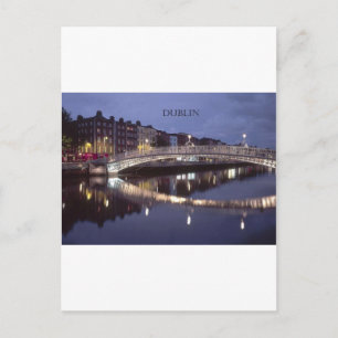 Ireland Dublin Bridge night (St.K) Postcard