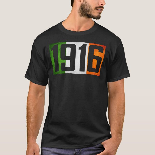 Ireland Easter Rising 1916 Irish rebellion flag te T-Shirt (Front)
