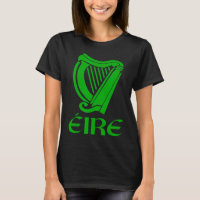 Ireland Eire Eireann Irish Pride Gaelic Harp St Pa