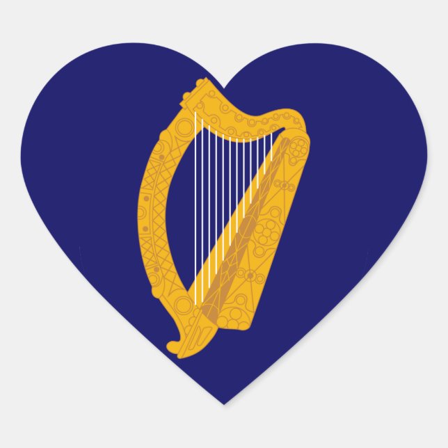 ireland emblem heart sticker (Front)
