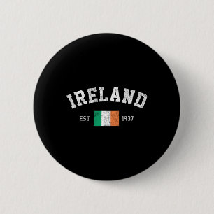 Ireland Est. 1937 Irish Flag Independence Day For 6 Cm Round Badge