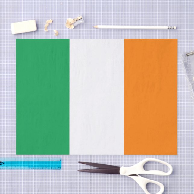 Ireland fashion decor, Irish Flag tissue paper (Craft)