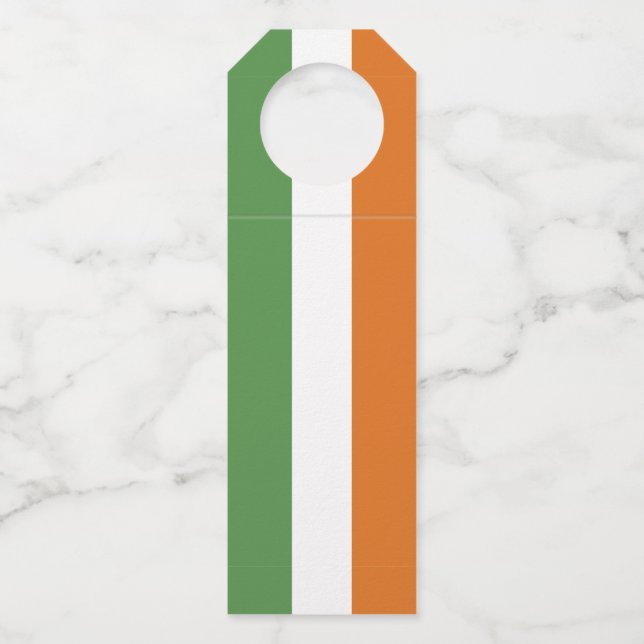 Ireland flag bottle tag (Front)