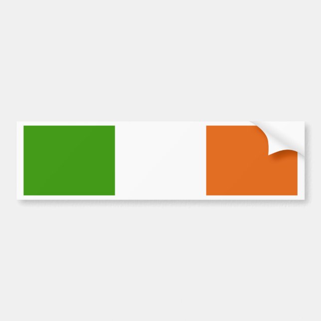 Ireland Flag Bumper Sticker (Front)
