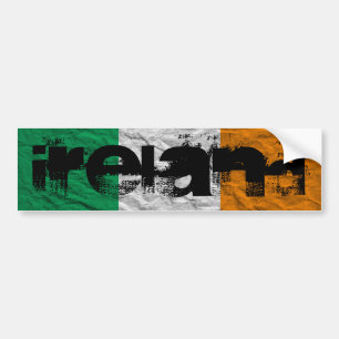 ireland flag bumper sticker