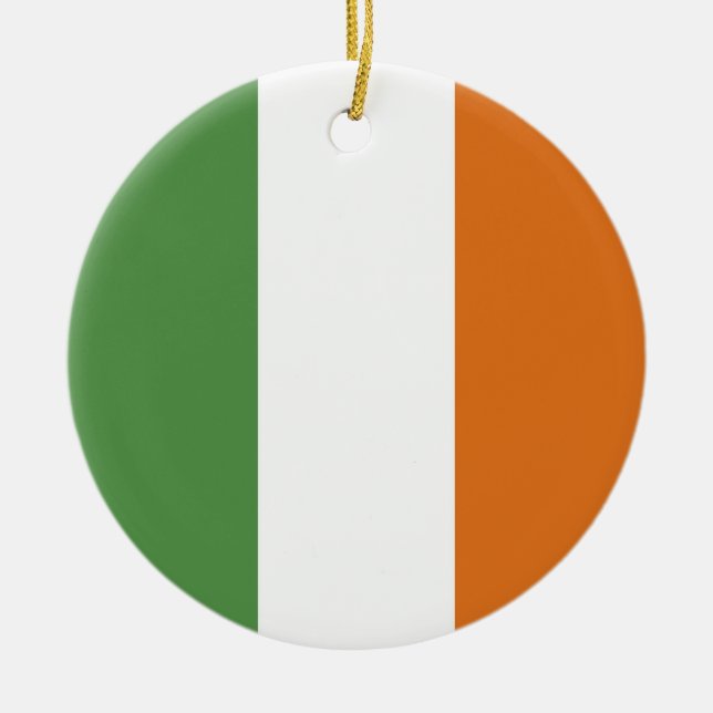 Ireland flag ceramic ornament (Front)