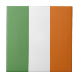 Ireland flag ceramic tile