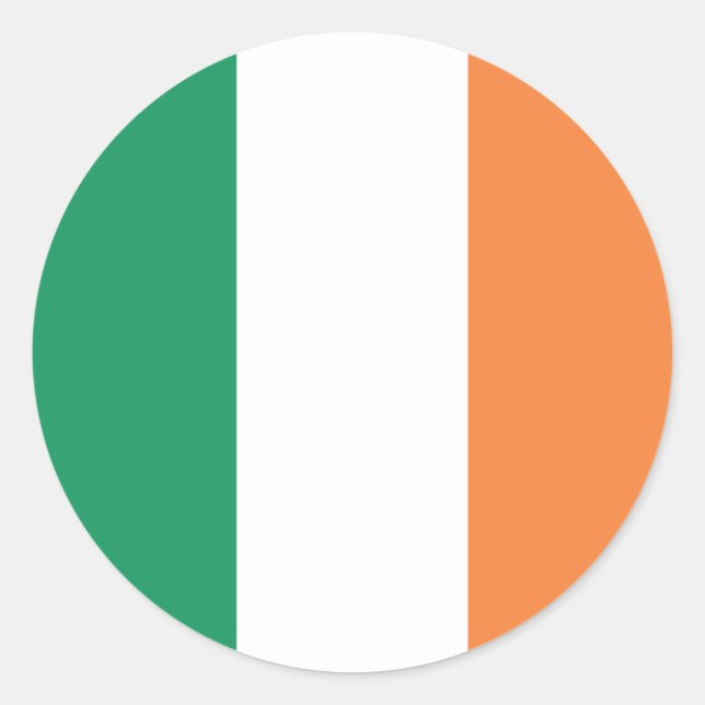 Ireland Flag Classic Round Sticker (Front)