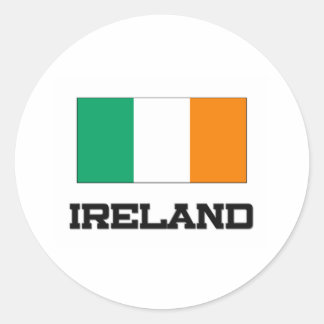Ireland Flag Classic Round Sticker