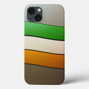 Ireland Flag Colors-Chrome by Shirley Taylor iPhone 13 Case