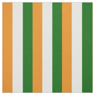 Ireland flag colour, Orange, white, green Fabric