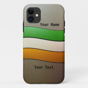 Ireland Flag Colours-Chrome by Shirley Taylor iPhone 11 Case