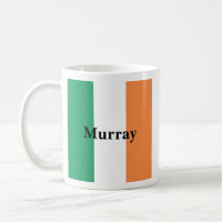 Ireland Flag Colours Irish Surname Name Custom 