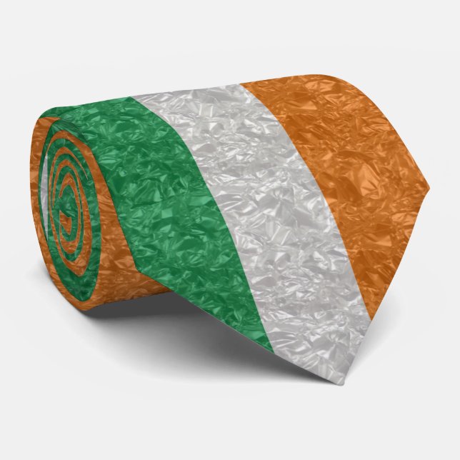Ireland Flag - Crinkled Tie (Rolled)