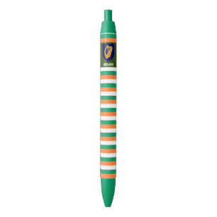 Ireland Flag Cute Patriotic Black Ink Pen