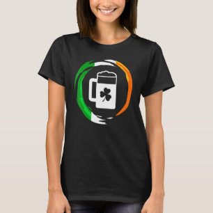 Ireland Flag Funny St Patrick's Day Beer Drinking T-Shirt