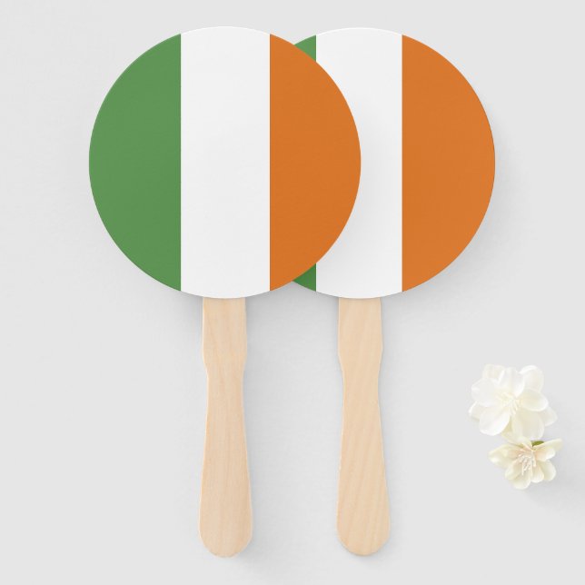 Ireland flag hand fan (Front and Back)